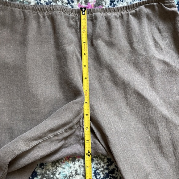 Eileen Fisher Womens Linen Ankle Pants Side Zip Size Petite L - Picture 4 of 13